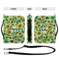 thumbnail image 5 of ZUXONGSY Green Sunflower Hummingbird Print Bible Cover for Women Men Zippered Leather Bible Carrying Case Bible Bag with Pen Slots and Bookmark Belt, Waterproof Bible Protector Bible Gift, XL, 5 of 7