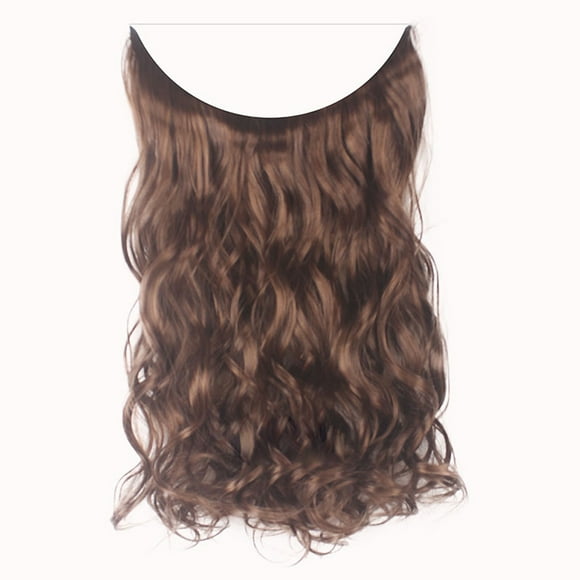 New Fishing Line Chemical Fiber High Temperature Thread Connection Hair Piece - Fashion Thick Clip in Hair Extensions Straight Curls Full Head Hairpiece Clip , Easter Makeup Wig, Mother'S Day Gifts