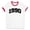 White/Red, variant on 1990 College Style Ringer Tee Shirt Unisex Large White/Black