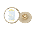 thumbnail image 1 of Broche de oro metálico circular Unbranded patron de Pulpo, 1 of 3