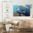 thumbnail image 5 of Elephant Stock Sea Sweetheart Ii Wall Art - Horizontal Canvas Wall Art - Living Room Wall Decor - Animal Canvas - Blue And Turquoise Decor By Carolee Vitaletti - 12" x 8", 5 of 8