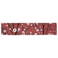 thumbnail image 2 of YUSDECOR Cherry Tree Table Runner for Office Kitchen Dining Wedding Party Home Decor 16x72 inch, 2 of 3
