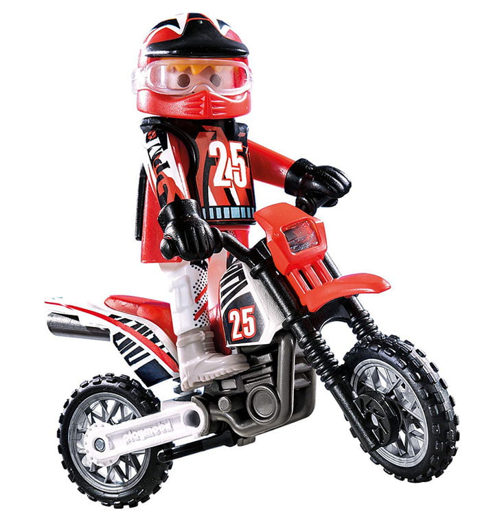 Playmobil moto/Trial bike & Rider/MOTOCROSS/City Life Sports véhicule 