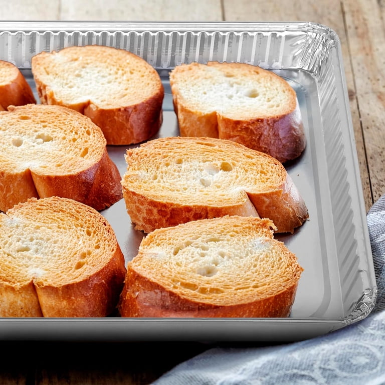 Disposable Aluminum Foil Cookie Sheets 13 X 17 Inch 5-Pack photo 2
