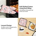 thumbnail image 4 of Dreamtimes Kid Panda Apron Home Kitchen Cooking,Kitchen Accessories Set,5 Set -Apron Oven Mitt Glove and Pot Holder Kitchen Linen Sets, 4 of 6