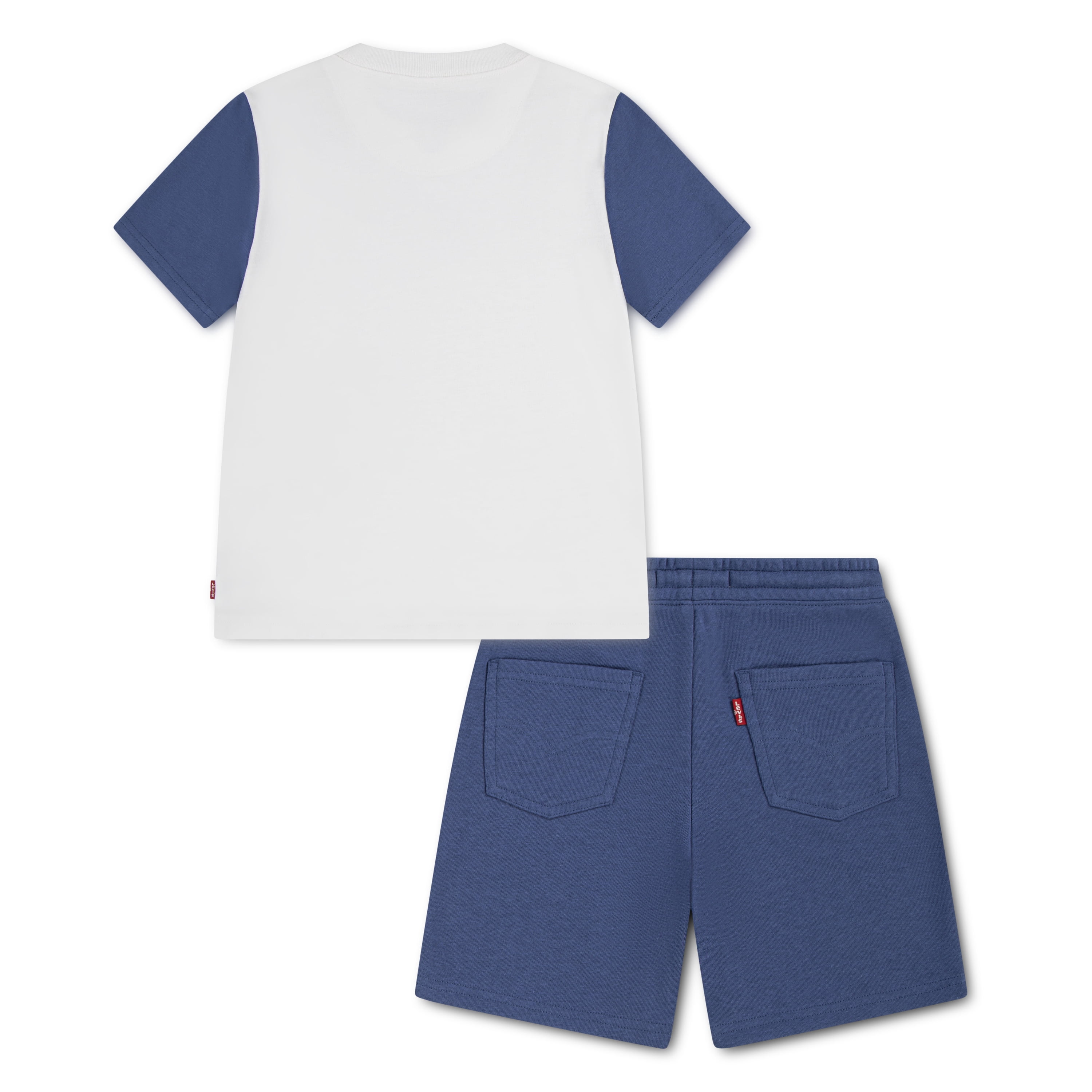 Levi Boys Smiley Check Tee & Knit Short Set, Sizes 4-7