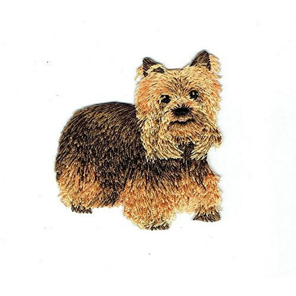 Yorkie - Full Body - Dog - Pets - Yorkshire Terrier - Iron on Embroidered Patch Applique