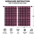 thumbnail image 2 of Blackout Kids Curtains,Pink and Black Checkered Pattern Children's Insulated Curtains Set Of 2,Bedroom Essentials,Toddler Room Decor 42"x63", 2 of 5