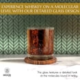 thumbnail image 2 of Greenline Goods Whiskey Glasses - 10 oz Tumbler Gift Set – Science of Whisky Glasses (Set of 2) Etched with Whiskey Chemistry Molecules | Old Fashioned Rocks Glass, 2 of 5