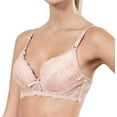 thumbnail image 2 of Lace Bras for Women, 3Pack Push Up Underwire Bra, Padded Contour Everyday Bras Full Coverage, 2 of 6