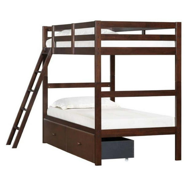Twin Over Bunk Bed, Simmons Casegoods Twin Bed