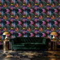 thumbnail image 3 of Boho Peel and Stick Wallpaper Forest Night Golden Lines Stained Glass Butterflies Wall Mural 23.6in x 9.8ft Self Adhesive Removable Wall Paper Renter Friendly Wallpaper for Nursery Bedroom Cabinets, 3 of 8