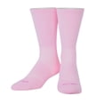 thumbnail image 4 of ODD SOX Basix Light Pink Highlighter Tonal Crew Socks – Large – Soft Cotton Blend Cushioned Athletic, 4 of 5