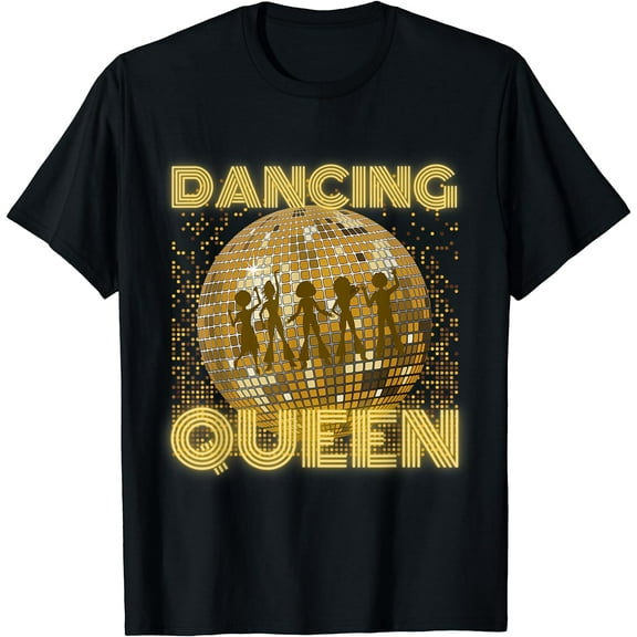 Dancing Queen Vintage Retro Dancing 70s 80s 90s Disco Dance T-Shirt