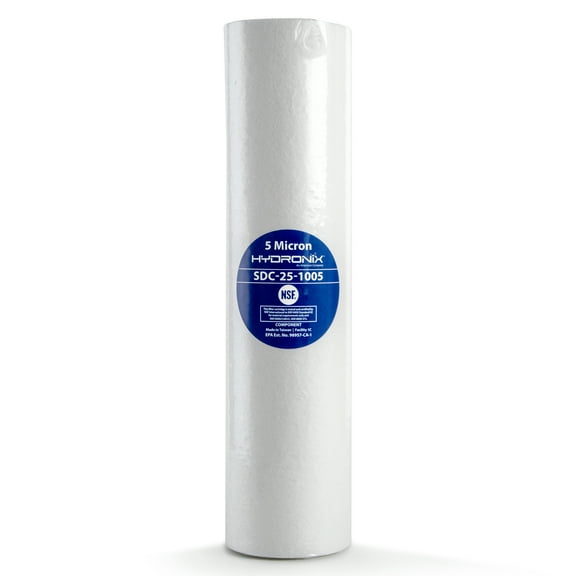 Hydronix SDC-25-1005 Whole House RO Reverse Osmosis Sediment Water Filter 2.5 x