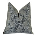 thumbnail image 3 of Thomas Collection Navy Taupe Geometric Designer Decorative Throw Pillow - 11080, 3 of 3