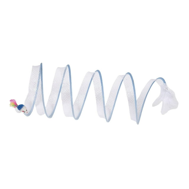Tubo plegable para gatos de interior Sunnimix Gato Túnel Azul