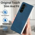 thumbnail image 6 of SaniMore for Samsung Galaxy Z Fold 5 5 (7.6" 2023) Case, Wireless Charging Built-in Tempered Film Protector, Slim Lihtweight Hinge Protection Shockproof Anti-drop Shell, Blue, 6 of 11
