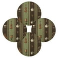 thumbnail image 2 of Round Placemat Heat Resistant & Wrinkle-Free Dining Table Decor Placemat For Home & Weddings Featuring An Ornate Border Design, 2 of 7