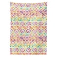thumbnail image 3 of Ambesonne Aztec Tablecloth Rectangular Table Cover, Forms, 60"x84", Multicolor, 3 of 4