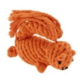 thumbnail image 1 of Cuerda de masticar para perros en forma de ardilla, duradera, trenzada de algodón, para limpiar los dientes, color naranja, 1 of 7