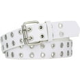thumbnail image 1 of Double-hole white belt (105cm, buckle 110CM), 1 of 4