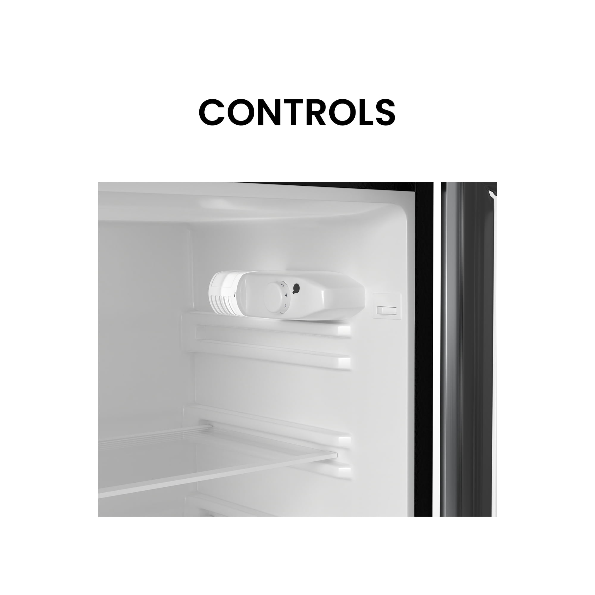 Conserv 19in BLACK Compact 2 Door Refrigerator 4.5cf Reversible Door 110V