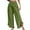 Green-01, variant on REALiKUN Women Linen Pants Summer Wide Leg Beach Lightweight High Waist Ruffle Flowy Palazzo Pant Boho Casual Trousers