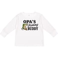 thumbnail image 3 of Inktastic Opa's Fishing Buddy Boys Long Sleeve Toddler T-Shirt, 3 of 5
