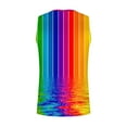 thumbnail image 5 of Penkiiy Men's 3D Rainbow Printed Tank Tops Sleeveless Summer Shirts Tie Dye Graphic T-Shirts Casual Workout Sports Tops S Yellow, 5 of 5