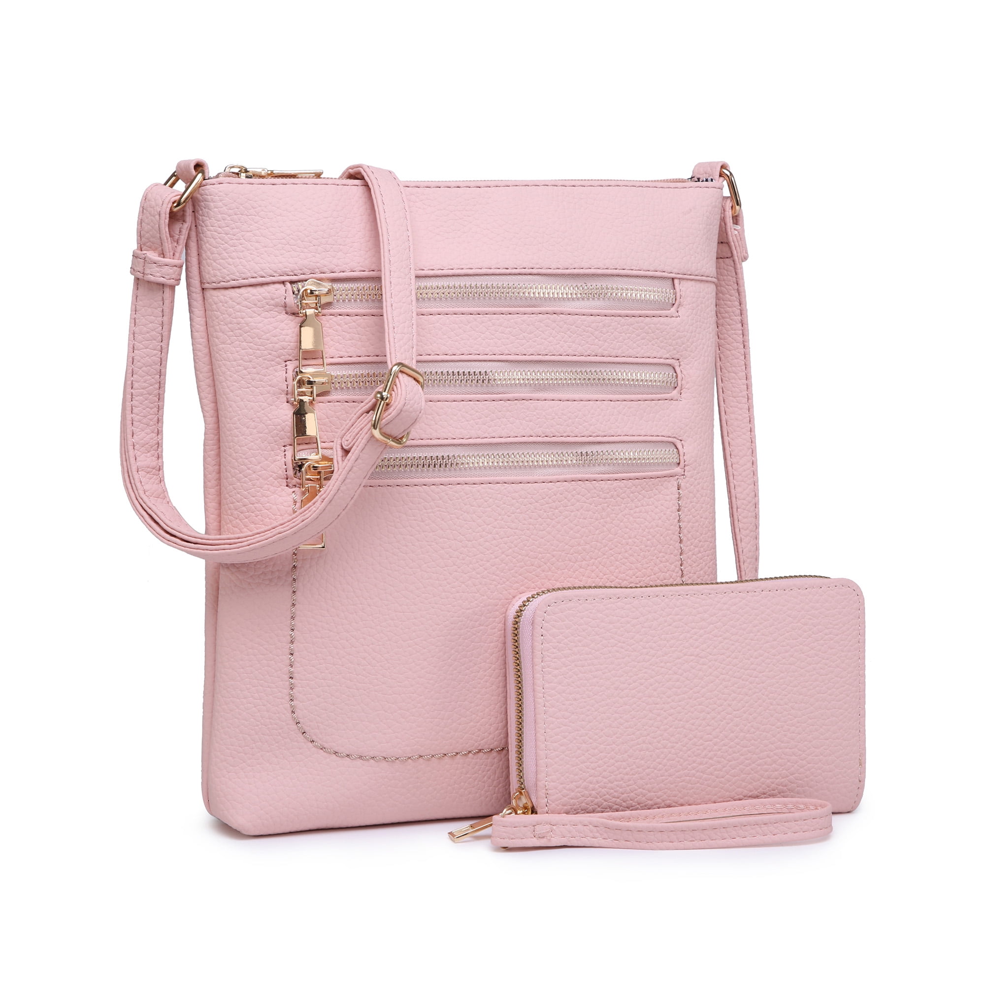 XB Leather MultiPocket Crossbody Purse Messenger Bag Waterproof Cross