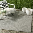 thumbnail image 2 of SAFAVIEH Courtyard Blair Checkered Indoor/Outdoor Area Rug, Black/Light Grey, 10' x 10' Square, 2 of 6