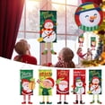 thumbnail image 4 of XEOVHV Merry Christmas Window Sign Banners,ChristmasFabric Flag Door Porch Decor Supplies Hanging Ornament Santa Claus Banner Flag For Indoor Outdoor Wall Door Home(15.7 x 40 Inch), 4 of 6