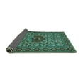 thumbnail image 2 of Ahgly Company Indoor Round Persian Turquoise Blue Traditional Area Rugs, 7' Round, 2 of 4