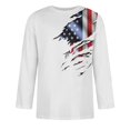 thumbnail image 3 of Men's Solid Color Round Neck Three Quarter Sleeve Top T-shirtXL, 3 of 4