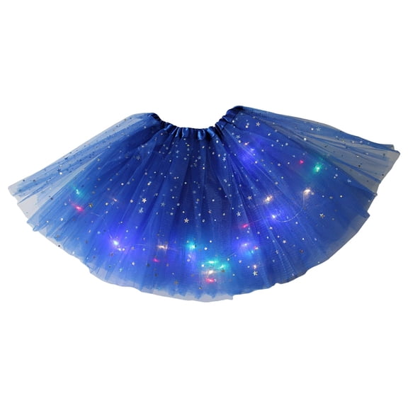 JFGHDG Running Tutu Dance Skirt Tutu for Women Adults Renaissance Skirt 80s Outfit for Women Fluffy Skirt Blue Skirt Blue One Size