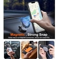 thumbnail image 4 of Funda Magnética con Soporte invisible Integrado, Delgada y Fina, para iPhone 12 Pro Max 6.7", Negro, 4 of 6