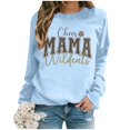 thumbnail image 4 of WEAIXIMIUNG Chandails en Molleton Mignons pour Femmes Preppy Automne et Hiver 2024 Col Rond Mode Imprimé Lettre Chemise Manches Longues Mode Décontractée Pull Mode Sortie, 4 of 4