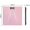 thumbnail image 3 of KUNOVA 400 lbs Digital Bathroom Scale Measures Weight. Bath Scale, Step-on Activation (Pink), 3 of 5