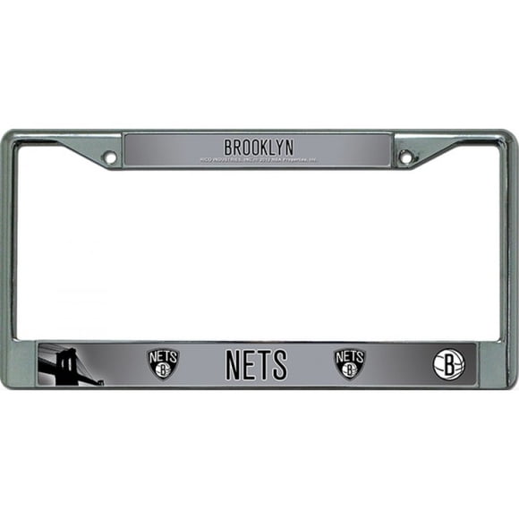 Brooklyn Nets Chrome License Plate Frame