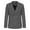 Grey, variant on Men's Slim Fit Wool Suit Jacket for Gentlemen Business Formal Occasions Stylish Tailored Coat