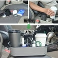 thumbnail image 3 of KY Car Cup Holder Expander Organizer,Multifunctional Cup Drink Holders with PU Leather Cover,Side Insert Center Console Seat Gap Filler Storage Box for Mug Bottle CellPhones Keys Coffee Coasters Cards, 3 of 6