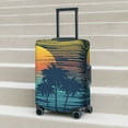 thumbnail image 6 of Fuzoiu Palm Trees Print Suitcase Cover,Washable Luggage Covers for Suitcase,Elastic Luggage Protector Cover,Scratch Resistant Travel Suitcase Covers-Small, 6 of 7
