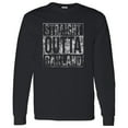 thumbnail image 3 of UGP Campus Apparel Straight Outta Oakland Long Sleeve T-Shirt - Medium - Black, 3 of 6