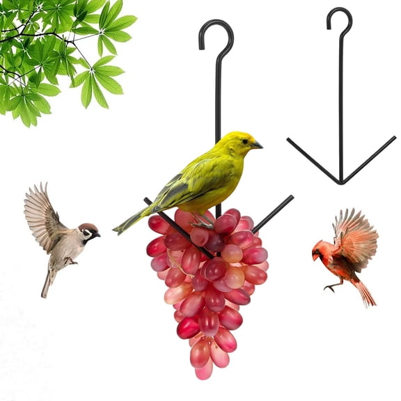 Rirozkan Orange Bird Feeder, Hanging Fruit Feeder With Hook, Oriole Attracting Feeder, Backyard Garden Decor, Durable Plastic Feeding Station for Wild Birds Outdoors