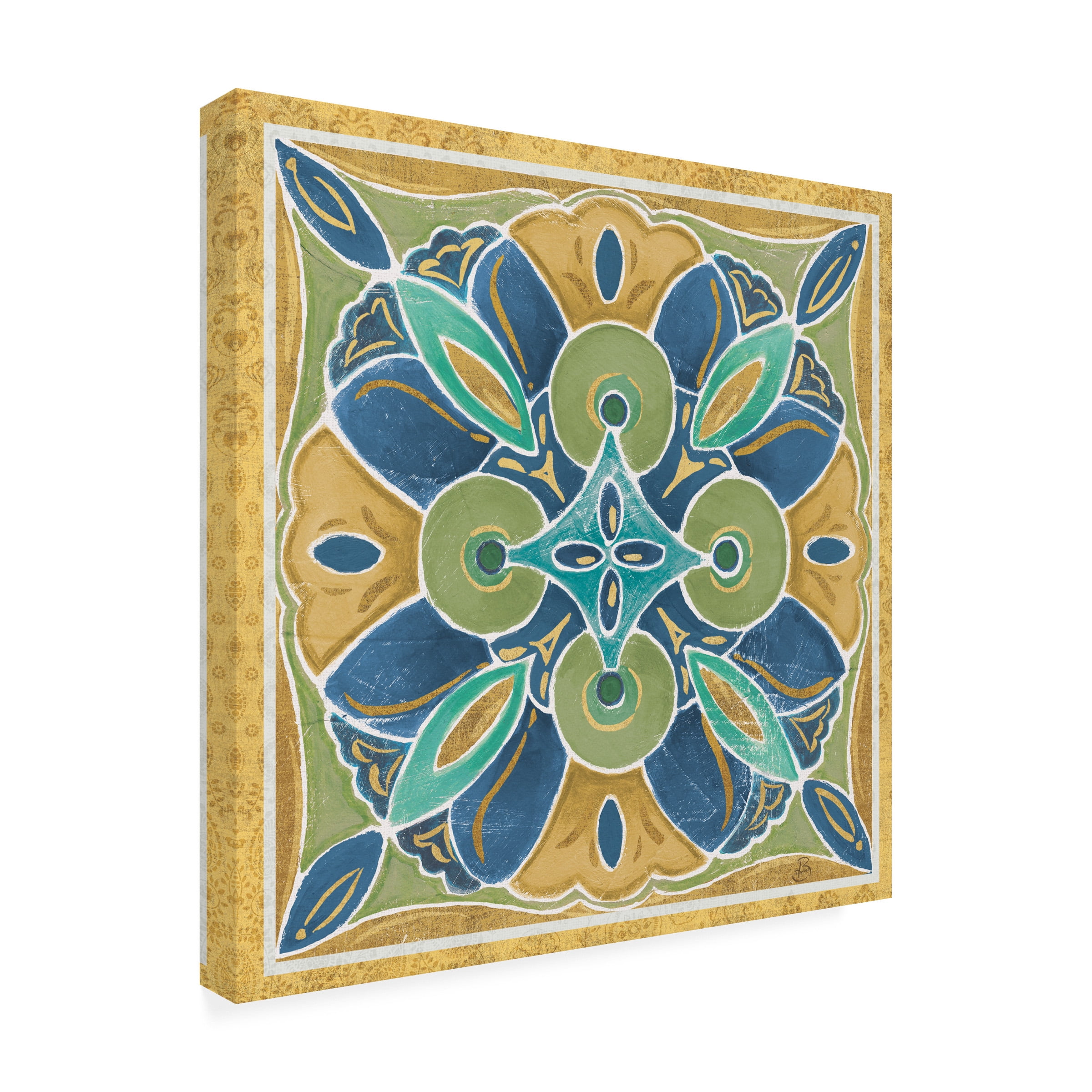 Daphne Brissonnet 'Free Bird Mexican Tiles I' Canvas Art