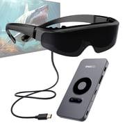 ENMESI Detachable AR Glasses 120" Giant Screen Independent Controller 0-600° Myopia Adjust 3D Portable Headset