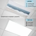thumbnail image 3 of 3 Pack Wave Effect Modern Art Fluorescent Light Covers for Ceiling Lights Abstract Blue Oil Painting Magnetic Ceiling Light Covers Overhead Light Filters for Office Classroom Home, 3 of 9
