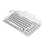 Clavier mécanique pour machine à écrire, 83 Clé mécanique multifonctionnelle, Luminosité réglable, Matériel d'impact, 2000mA Capacité, pour Win, IOS,