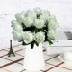 thumbnail image 4 of Ramo de rosas artificiales de seda sintética en jarrón | Centro de mesa floral artificial para decoración de mesa en el hogar | Decoración para fiestas de oficina con tallos de plástico, 4 of 6